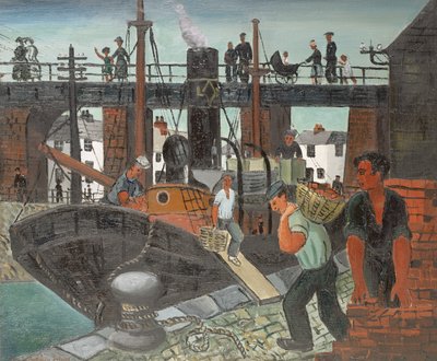 Loading the Boats, St. Ives by Christopher Wood