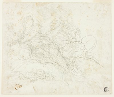 Nymph and Satyr by Ciro Ferri