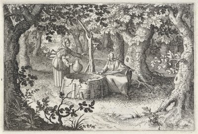 Christ and the Samaritan Woman by Claes Jansz. Visscher (II)