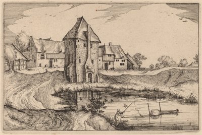 The Pond by Claes Jansz Visscher after Johannes van Doetechum, the Elder after Lucas