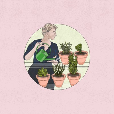 Herb gardening, 2024 by Claire Huntley