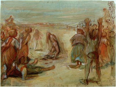 The Stoning of the Witch I by Clara Siewert