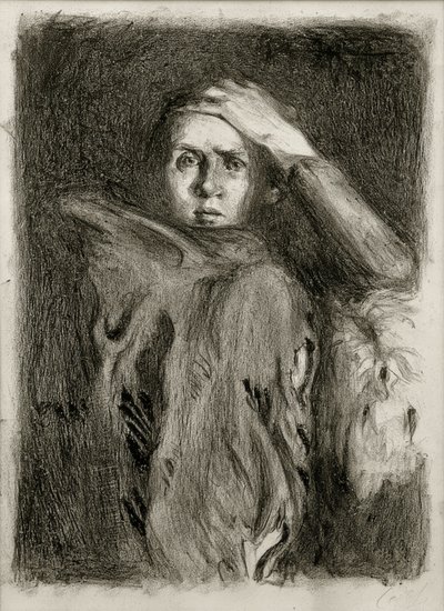 Self-Portrait with Arm Resting (Shudder) by Clara Siewert