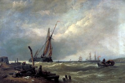 On the Texel, 1856 by Clarkson Stanfield