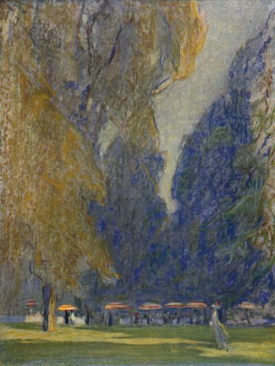 Tea in Kensington Gardens by Claude Allin Shepperson
