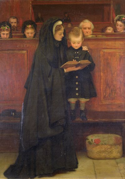 In Church, 1869 by Claude Andrew Calthrop