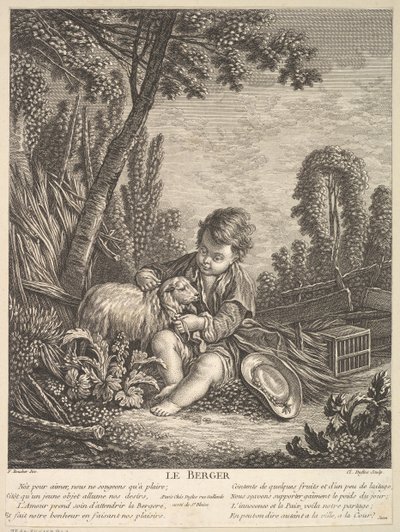 The Shepherd by Claude Augustin Duflos