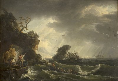 A Shipwreck by Claude Joseph Vernet