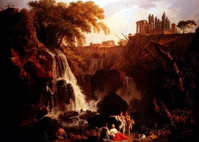 Falls of Tivoli by Claude Joseph Vernet
