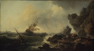Storm at the Sea by Claude Joseph Vernet