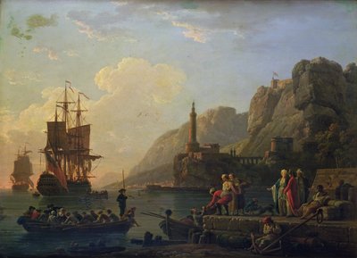 The Harbour by Claude Joseph Vernet