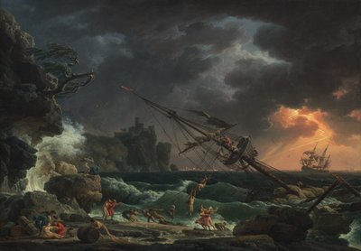 The Shipwreck by Claude Joseph Vernet