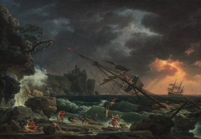 The Shipwreck by Claude Joseph Vernet