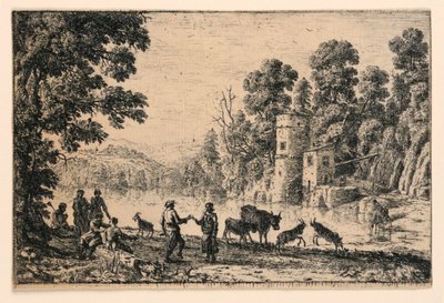 Dance on the River-bank by Claude Lorrain