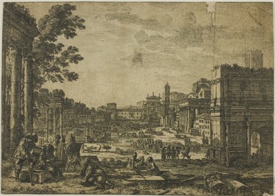 The Roman Forum by Claude Lorrain