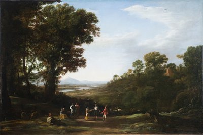 Villagers Dancing by Claude Lorrain