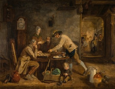 The Draught Players, 1844 by Claude Lorraine R.W Nursey