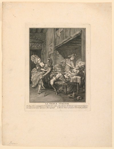 The Triple Drunkenness by Claude Louis Desrais
