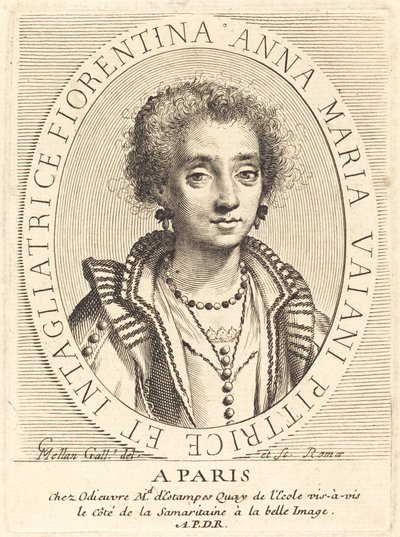 Anna Maria Vaiani by Claude Mellan