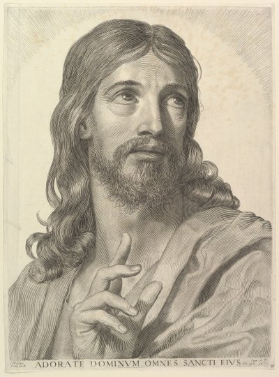 Bust of the Adult Christ, 1652 by Claude Mellan