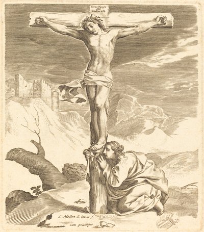 Christ on the Cross by Claude Mellan