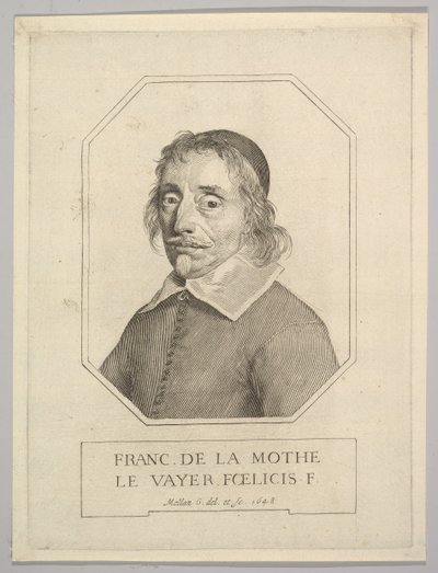 François de La Mothe Le Vayer by Claude Mellan