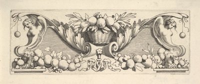 Headband: Basket of Fruit by Claude Mellan