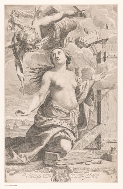 Saint Catherine of Alexandria by Claude Mellan