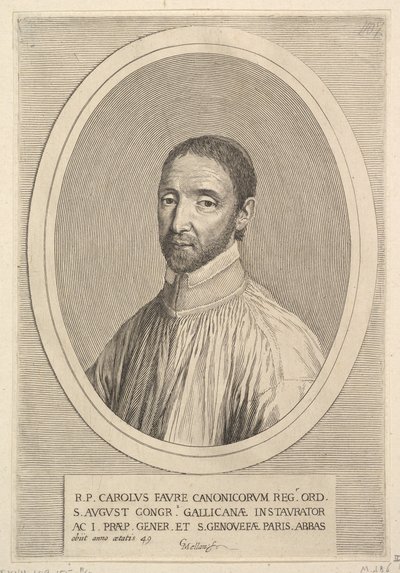 Father Charles Faure by Claude Mellan