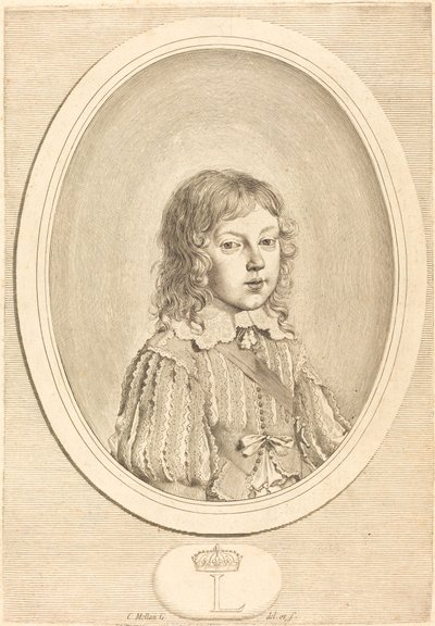 Louis XIV as a Boy by Claude Mellan