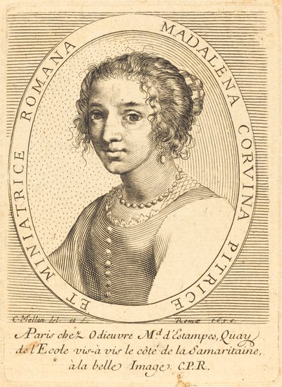 Maddalena Corvina by Claude Mellan