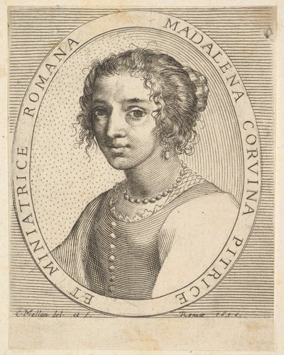 Maddalena Corvina by Claude Mellan