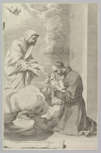 St. Gaetan, Founder of the Theatines by Claude Mellan