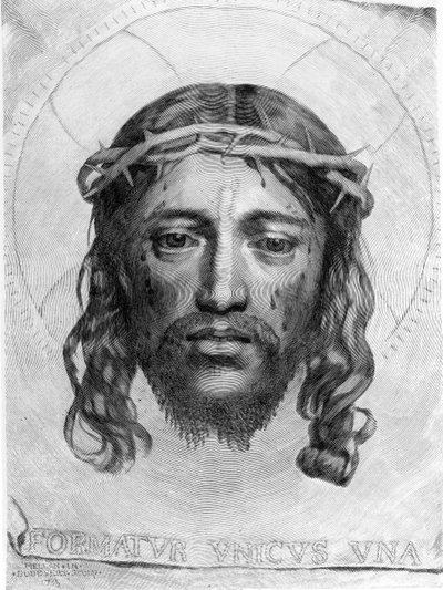 The Head of Christ by Claude Mellan