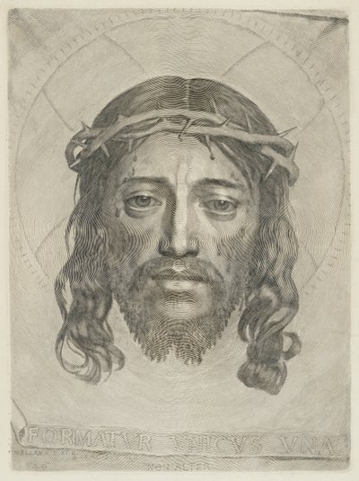 The Sudarium by Claude Mellan