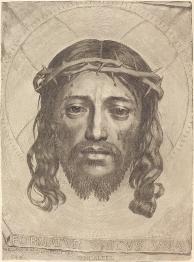 The Sudarium of Saint Veronica by Claude Mellan