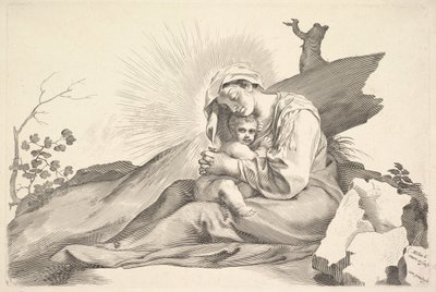 Virgin and Child by Claude Mellan