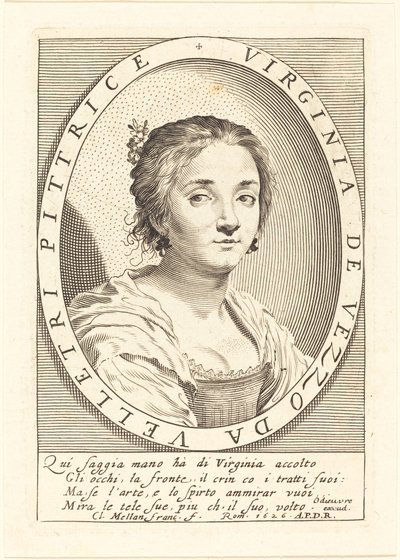 Virginia da Vezzo by Claude Mellan