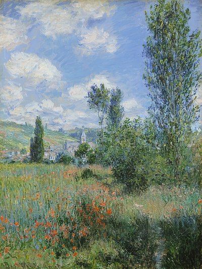 View of Vétheuil. 1880 by Claude Monet
