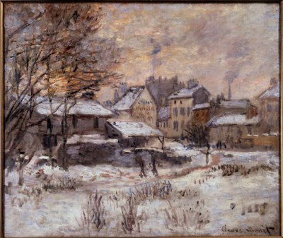 Argenteuil Under the Snow by Claude Monet