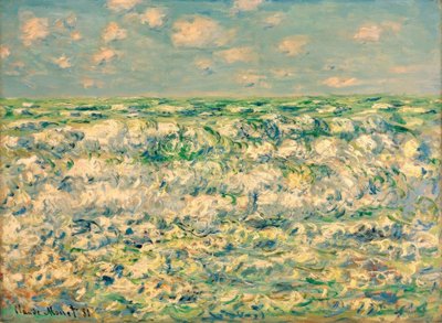Breaking Waves by Claude Monet
