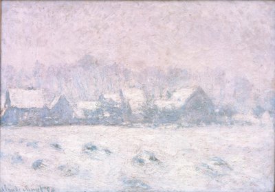 Snow Effect in Giverny (Snow in Giverny) by Claude Monet
