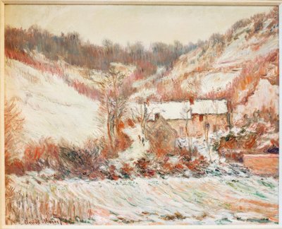 Snow Effect at Falaise by Claude Monet