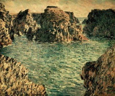 Entrance to Port-Goulphar, Belle-Ile by Claude Monet