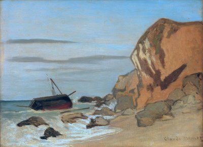 Cliff by Claude Monet