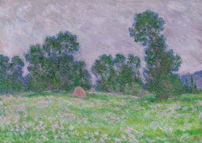 Flower Meadow at Giverny by Claude Monet