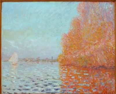 River Landscape, Autumn by Claude Monet