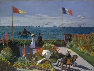 Garden at Sainte-Adresse by Claude Monet