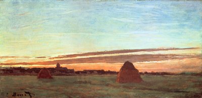 Haystacks at Chailly by Claude Monet