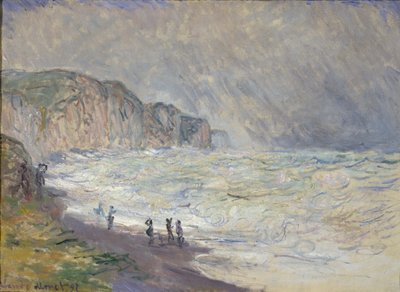 Heavy Sea at Pourville, 1897 by Claude Monet